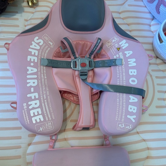 VBABYMAN Pink Kids Swim Float with Canopy 3-24Months - Picture 3 of 4